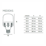TOLEDO HIGH LED 40W/100-240V 6500K *** OFRECER 40LHBLEDT65MV200 O 91575 O P202132-07 ***