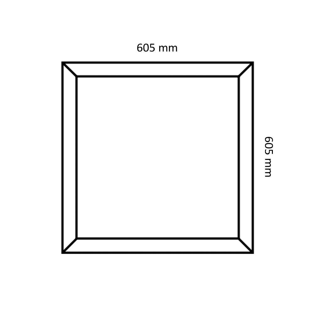 PANEL EMPOTRADO/SUSPENDIDO LED 40W 605X605X9.7MM. *** HAE ***