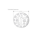 LAMPARA T/PASTILLA REDONDO LED 7W BLANCO CALIDO 120 130V IP20 ILUMILEDS