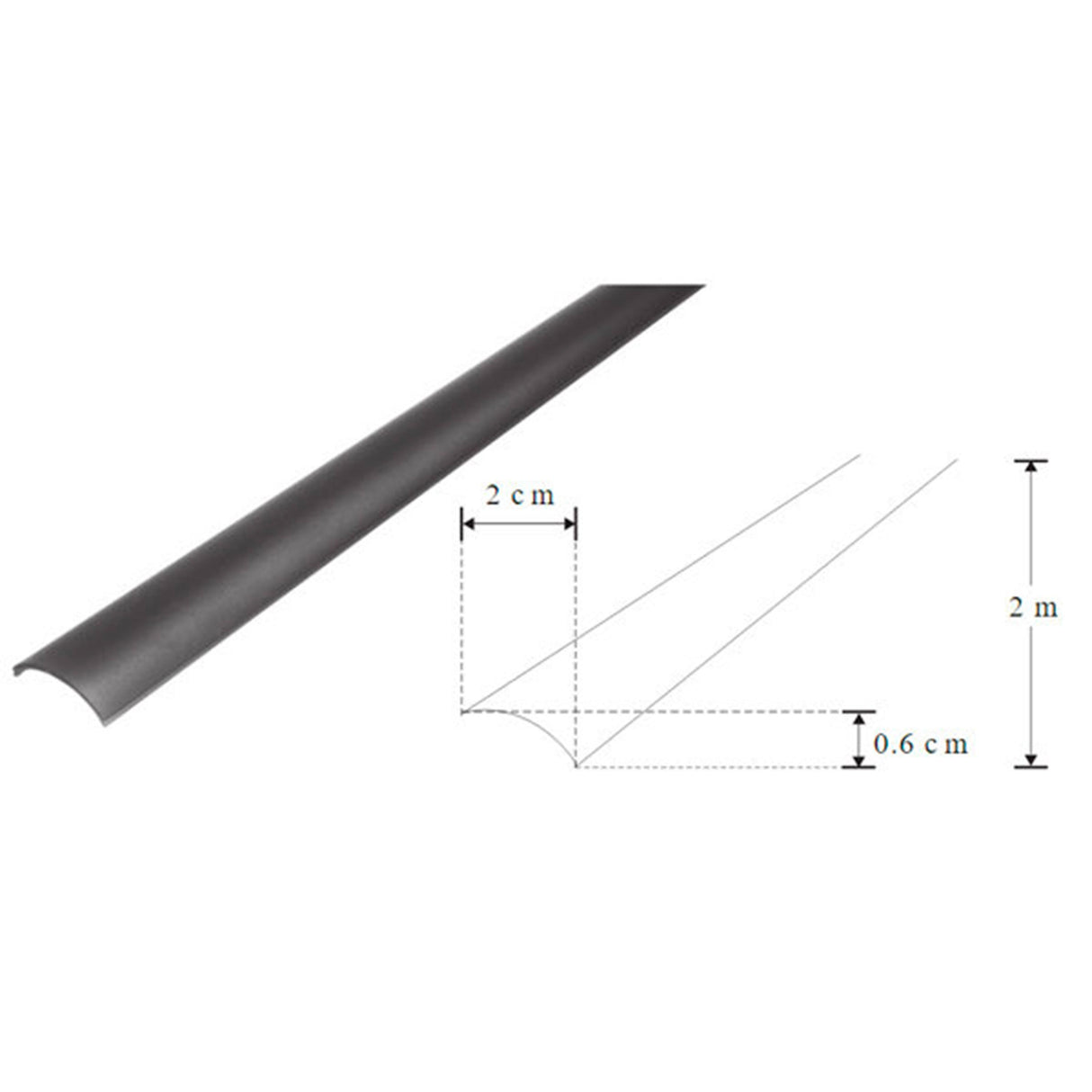 KIT PERFIL P/TIRA EXTRAPLANA LED ESQUINERO (PERFIL ESQUIN ALUM NEGRO 2M + MICA DIFUSA CURVA NEGRA TRASLUCIDA 2M + 2 TAPAS LAT + 2 GRAPAS DE SOB IP20) ILUMILEDS