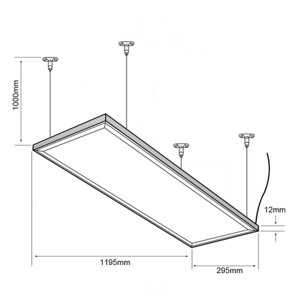 PANEL LED DOMUS II TECNOLITE PARA SUSPENDER O EMPOTRAR 45W LUZ BLANCA NEUTRA LED INTEGRADO