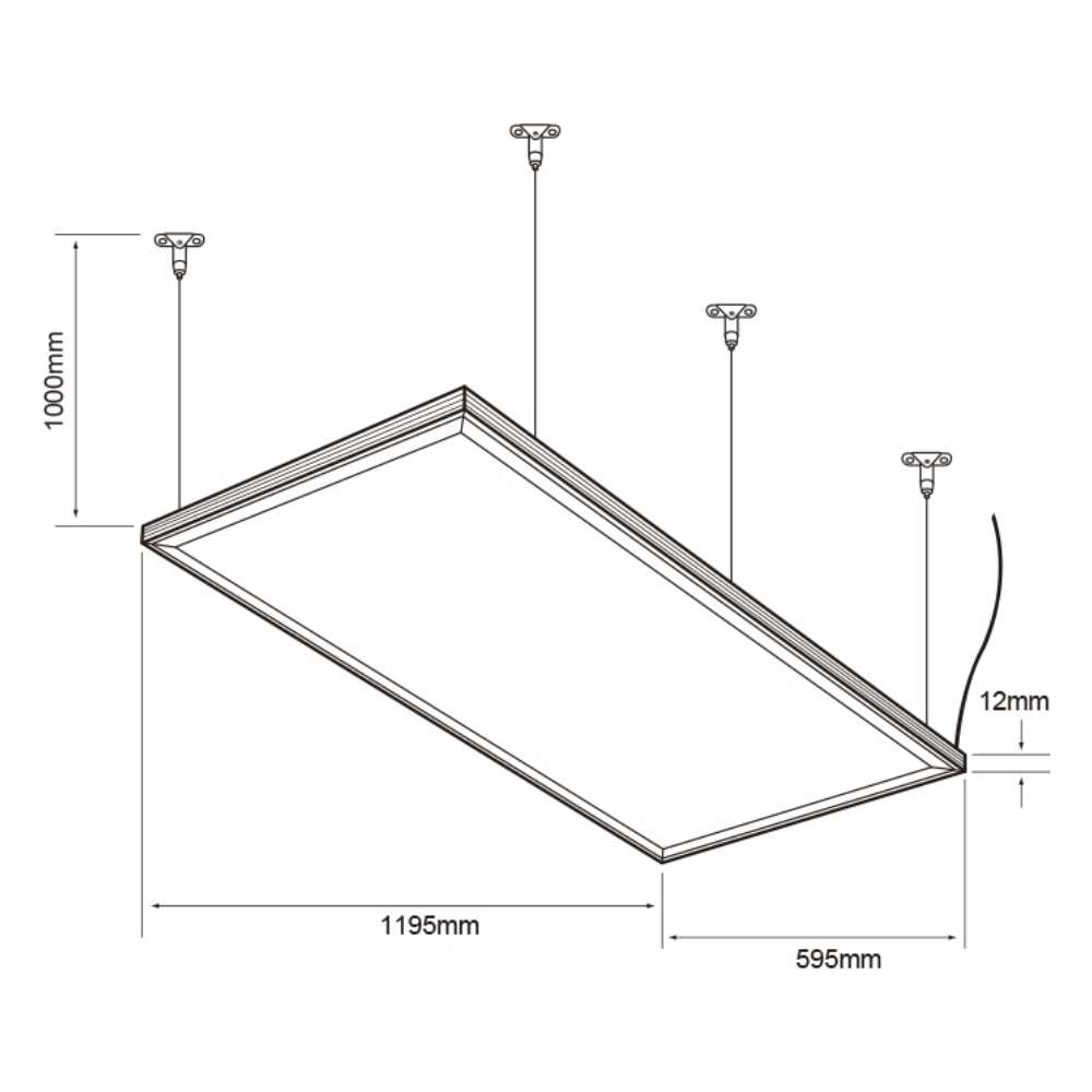 PANEL LED DOMUS III TECNOLITE PARA SUSPENDER O EMPOTRAR 60W LUZ BLANCA NEUTRA LED INTEGRADO