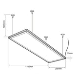 PANEL LED DOMUS II TECNOLITE PARA SUSPENDER O EMPOTRAR 45W LUZ BLANCA NEUTRA LED INTEGRADO
