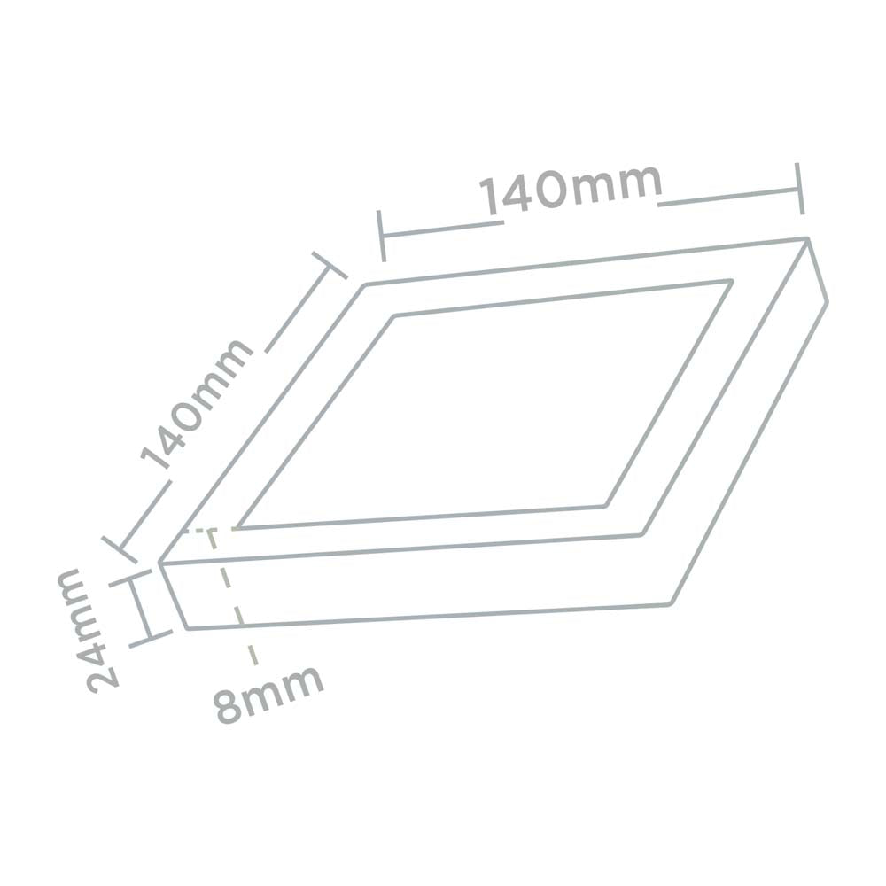 PANEL CUADRADO ULTRA SLIM LED 12W FRIO ***HAE2025***