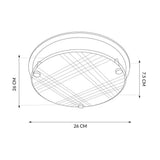 PLAFON CON PLACA LED 3TONOS LUZ BLANCA CALIDA Y NEUTRA/PANTALLAS DE CRISTAL DECORADO. PLC-526-008 STAR 008