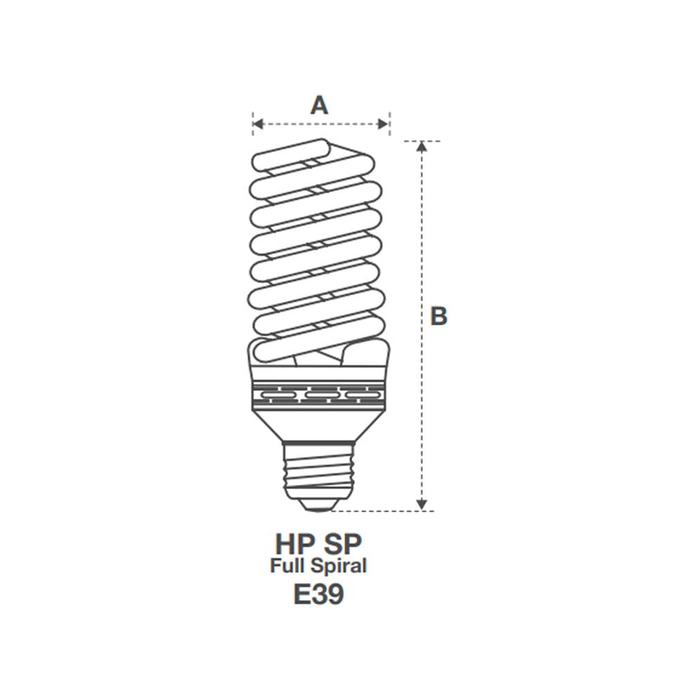 ESPIRAL 105W/220V. E39 T5 6500K ECO PR-SP-105W-E39-T5-220-6500K PLUSRITE *** OFRECER HEL-100W/65-220 ***