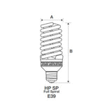 ESPIRAL 105W/220V. E39 T5 6500K ECO PR-SP-105W-E39-T5-220-6500K PLUSRITE *** OFRECER HEL-100W/65-220 ***