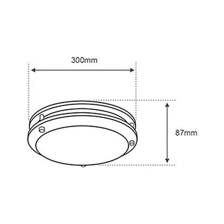 LUMINARO LED TECHO 22W 3000K 25W/100-240V *** HAE ***