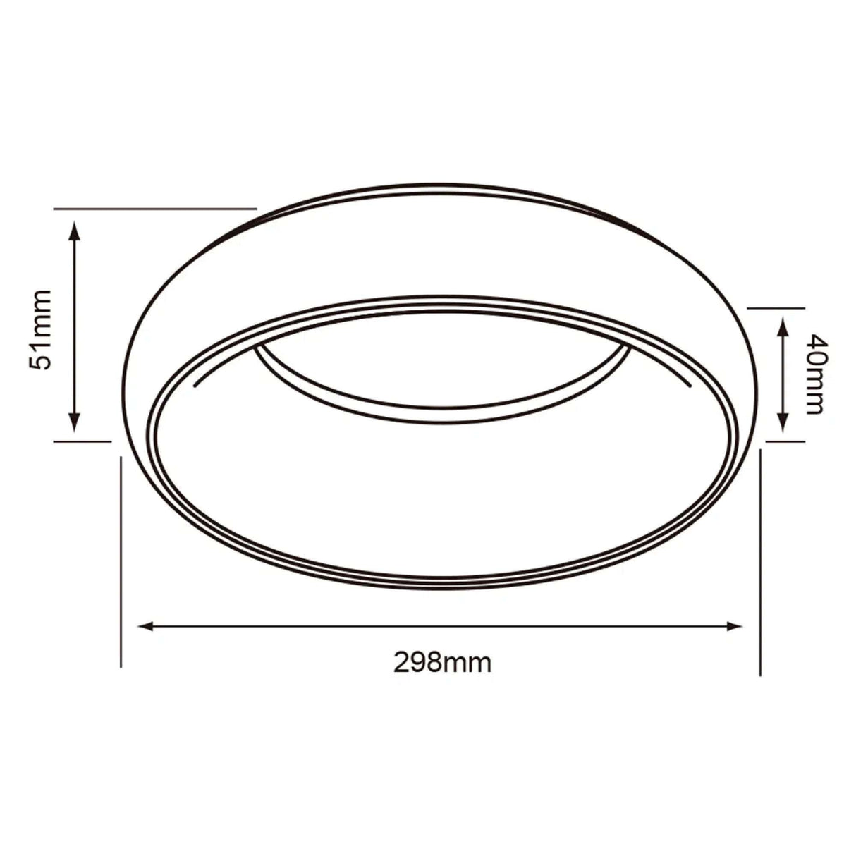 LÁMPARA DE INTERIOR LED SATELITE II TECNOLITE PARA SOBREPONER 25W LUZ SUAVE CÁLIDA