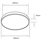 LÁMPARA DE INTERIOR LED IBIZA II TECNOLITE SOBREPONER EMPOTRABLE BOTE INTEGRAL 15W LUZ DE DÍA