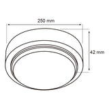 LÁMPARA DE INTERIOR LED TECNOLITE PADANG I PARA SOBREPONER 15W LUZ DE DÍA