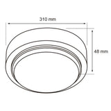 LÁMPARA DE INTERIOR LED PADANG II TECNOLITE PARA SOBREPONER 20W LUZ DE DÍA