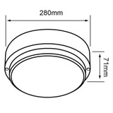 LÁMPARA LED LACERTA I TECNOLITE PARA SOBREPONER 18W LUZ BLANCA NEUTRA