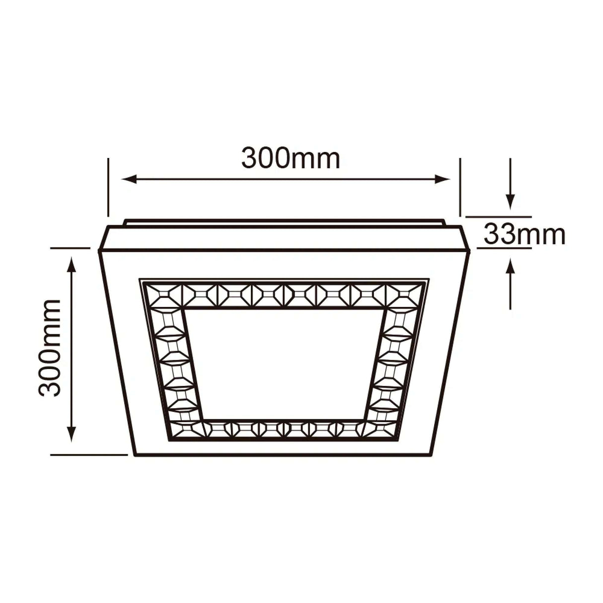 LÁMPARA DE INTERIOR LED TECNOLITE ZETA I PARA SOBREPONER 15W LUZ BLANCA NEUTRA