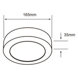 LÁMPARA DE INTERIOR LED TECNOLITE SIRIUS III PARA SOBREPONER 12W LUZ BLANCA NEUTRA