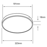 DOWNLIGHT LED EMPOTRABLE BOTE INTEGRAL 12 CM O SOBREPONER 12 W LUZ DE DIA NO ATENUABLE