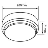 LAMPARA PLAFON LED TECHO 18 W IDEAL ZONA COSTERA LUZ DE DIA IP65 IK08 NO ATENUABLE