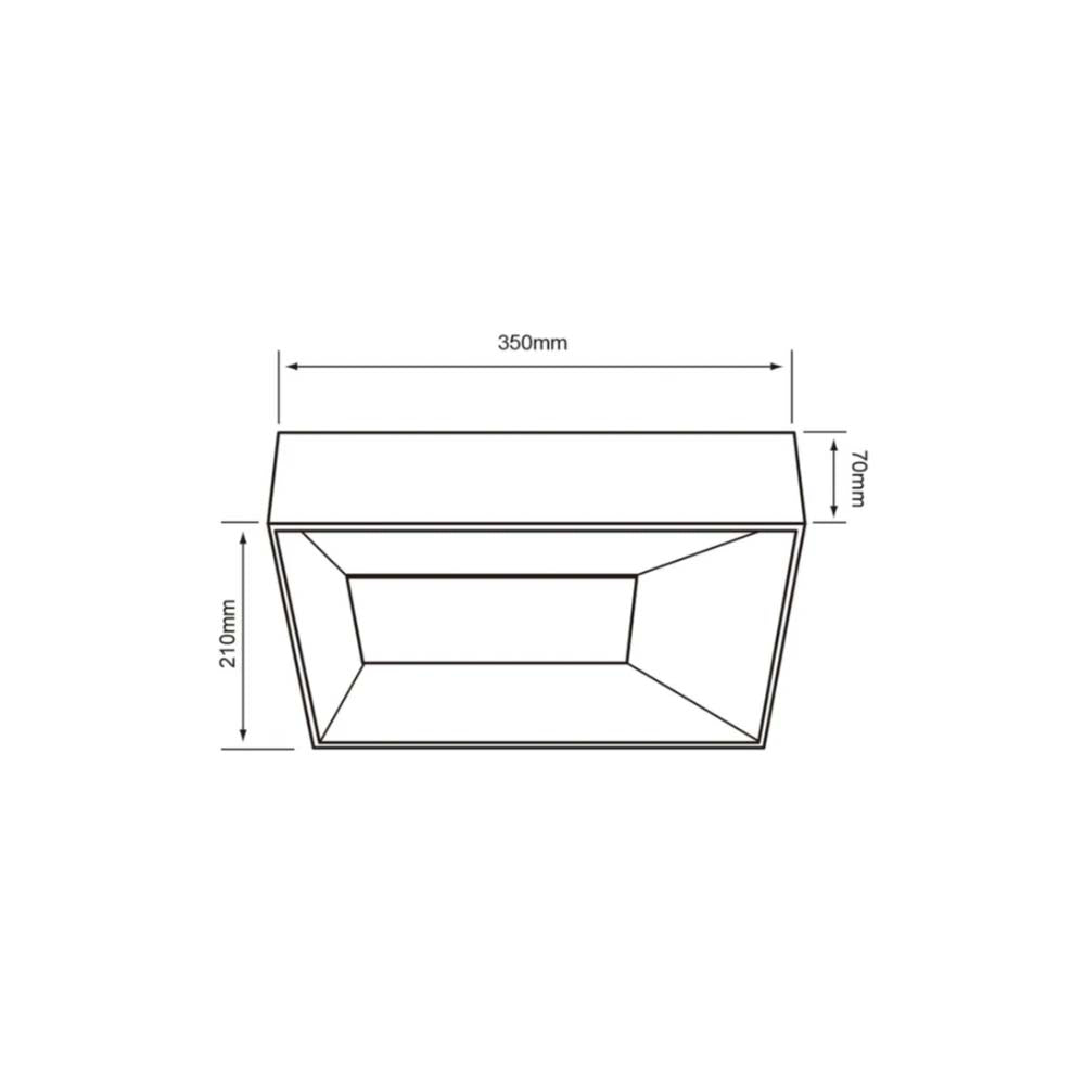 LUMIN. SOBREPONER TECHO INT. 12W/100-240V 3000K CIRCINUS II ***TECNOLITE HAE***