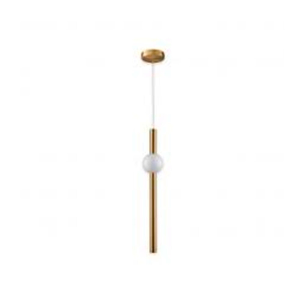 LUMINARIO COLGANTE CRUZE DE CRISTAL LED BLANCO ORO 12W 3000K 80LM