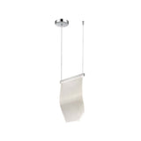 LUMINRIO COLGANTE ONDA LED CROMADO 127V 3000K *** HA. LUMI ***