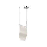 LUMINRIO COLGANTE ONDA LED CROMADO 127V 3000K *** HA. LUMI ***