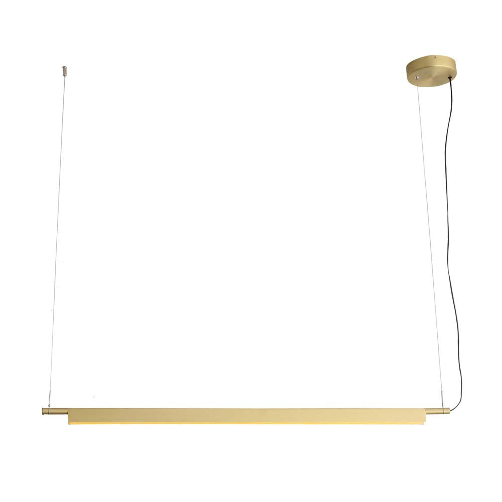 LUM COLGANTE LED MONDRIAN ORO 21W 3000K QUOR *** HA. LUMI ***