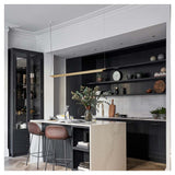 LUM COLGANTE LED MONDRIAN ORO 21W 3000K QUOR *** HA. LUMI ***