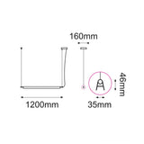 LUM COLGANTE LED MONDRIAN ORO 21W 3000K QUOR *** HA. LUMI ***