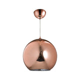 LUMINARIO COLGANTE DE CRISTAL TIPO ESFERA 40W E26 250MM ACABADO BRONCE  QUOR *** HA. LUMI ***