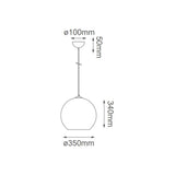 LUM COLGANTE SOLAR BRONCE 34X35 CM 60W E26 (FOCO NO INCLUIDO) QUOR