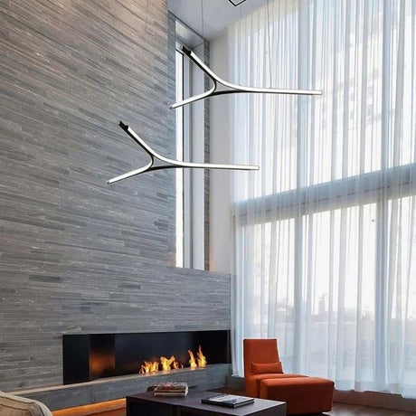 LUMINARIO COLGANTE SORT 51W D886-H1500 LED 127V NEGRO MCA QUOR