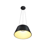 LUM COLGANTE LED THEO NEGRO CON DORADO 30W 3000K QUOR *** HA. LUMI ***