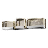 ARBOTANTE LED LUNA TRIPLE CROMO-CRISTAL 20W 3000K QUOR *** HA. LUMI ***