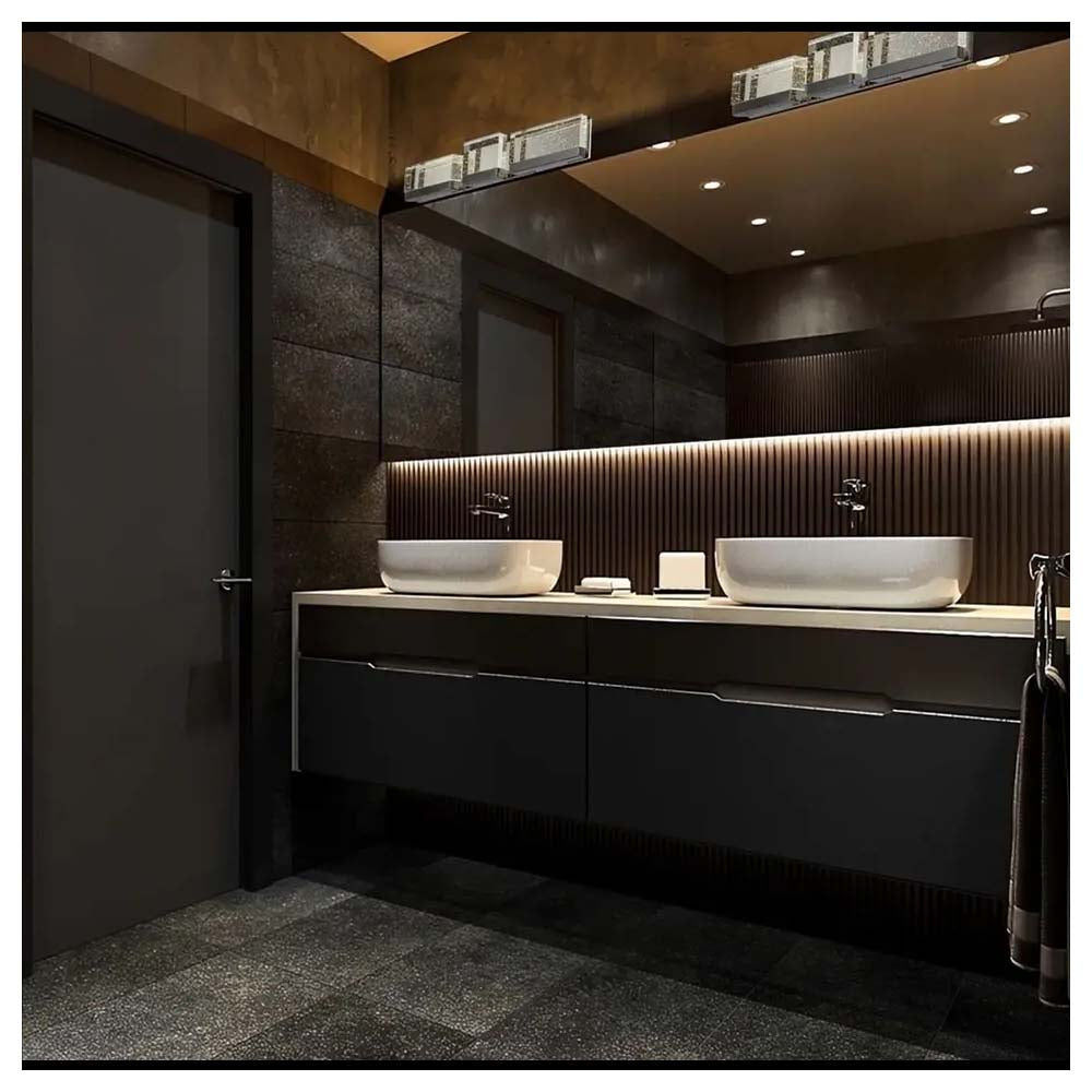 ARBOTANTE LED LUNA TRIPLE CROMO-CRISTAL 20W 3000K QUOR *** HA. LUMI ***