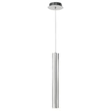 LUM COLGANTE CILINDRO 1 LUZ MINHA PENDANT D60XH600MM 1XGU10 (NO INCLUIDO) CROMO QUOR
