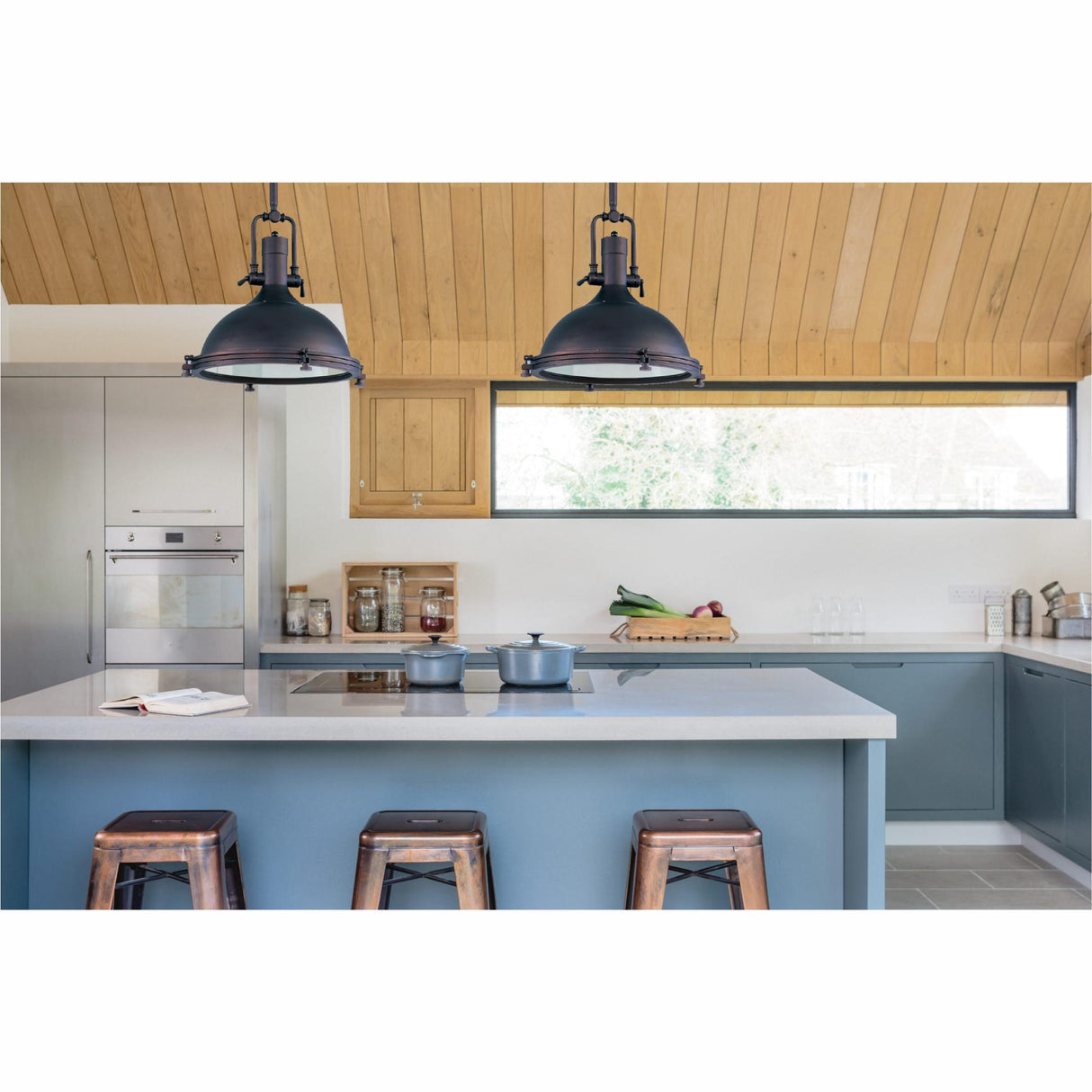 COLGANTE 1 LUZ KELCH GRANDE E26 1X60W BRONCE *** HA. LUMI ***