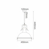 COLGANTE 1 LUZ KELCH GRANDE E26 1X60W BRONCE *** HA. LUMI ***