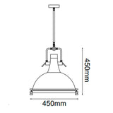 LUMINARIO COLGANTE KELCHI D450*H450 E26 127V 1*60W