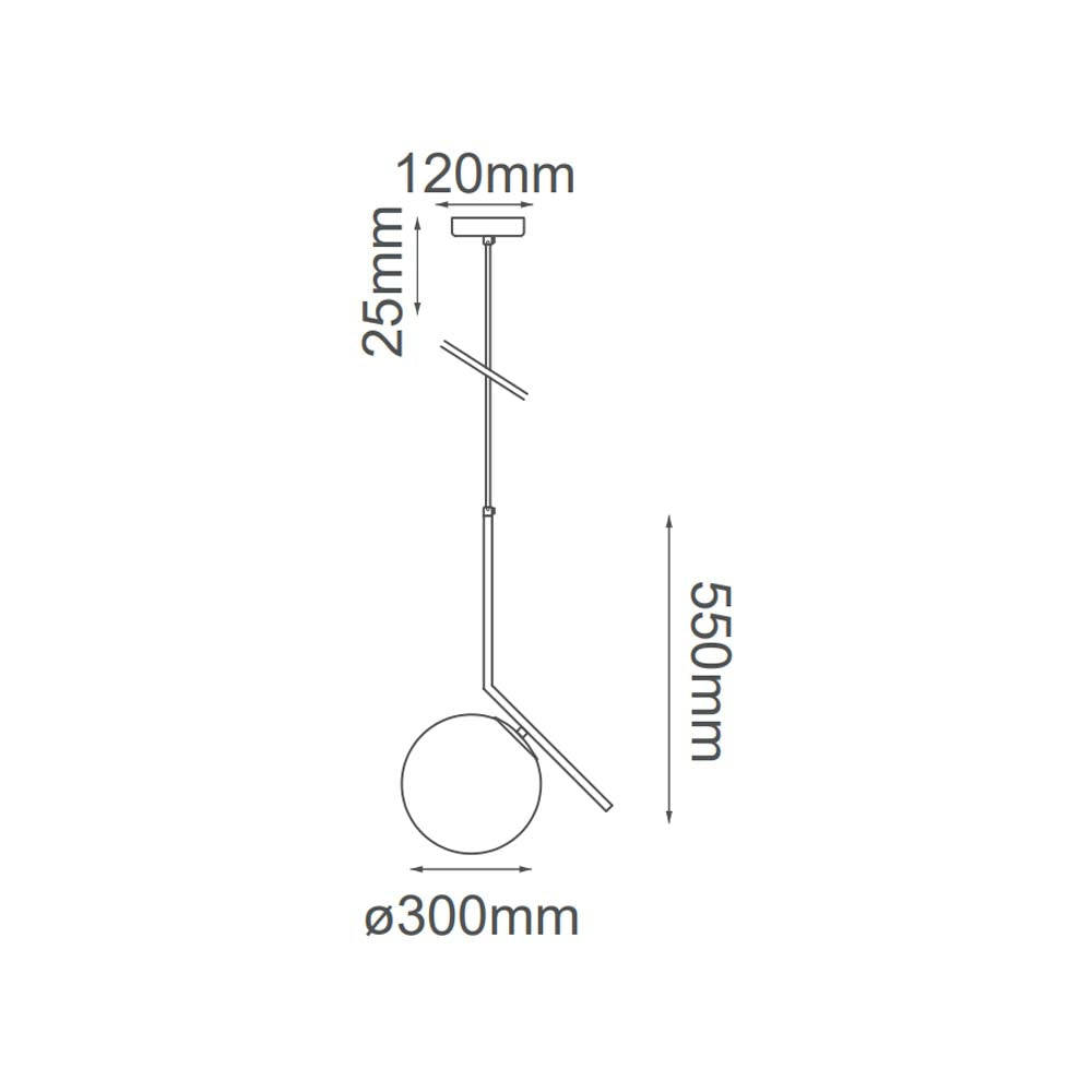 COLGANTE CRISTAL OPALINO 60W E26 90-130V ORO