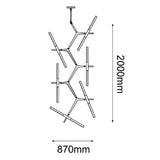 LUMINARIO TECHO LED 4X12W/127V. G9 NEGRA 3000K BLANCO CALIDO *** HAE ***