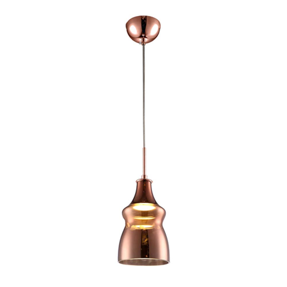 LUM COLGANTE LED VIENA CRISTAL COBRE 135X215 CM 5W 3000K QUOR *** HA. LUMI ***