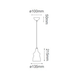 LUM COLGANTE LED VIENA CRISTAL COBRE 135X215 CM 5W 3000K QUOR *** HA. LUMI ***