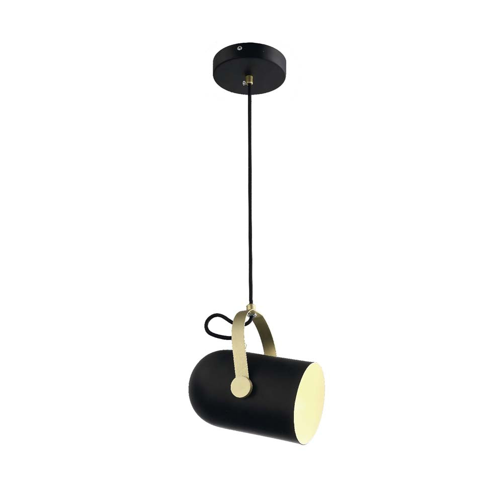 CANOPE PIXEL NEGRO  CON DORADO 40W E26 (FOCO NO INCLUIDO) QUOR