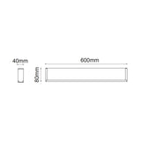 LUM LED LONDON VANITY 10W 127V IP44 3000K ALUMINIO CROMO *** HA. LUMI ***