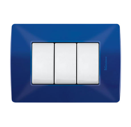 PLACA DE RESINA BTICINO CON CHASIS NÁUTICO 3 MÓDULOS QZ4803M3AZ ***HAE 2023***