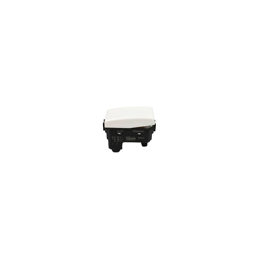 INTERRUPTOR SENCILLO BTICINO 16AX 127-277V 1 MÓDULO QZ5001