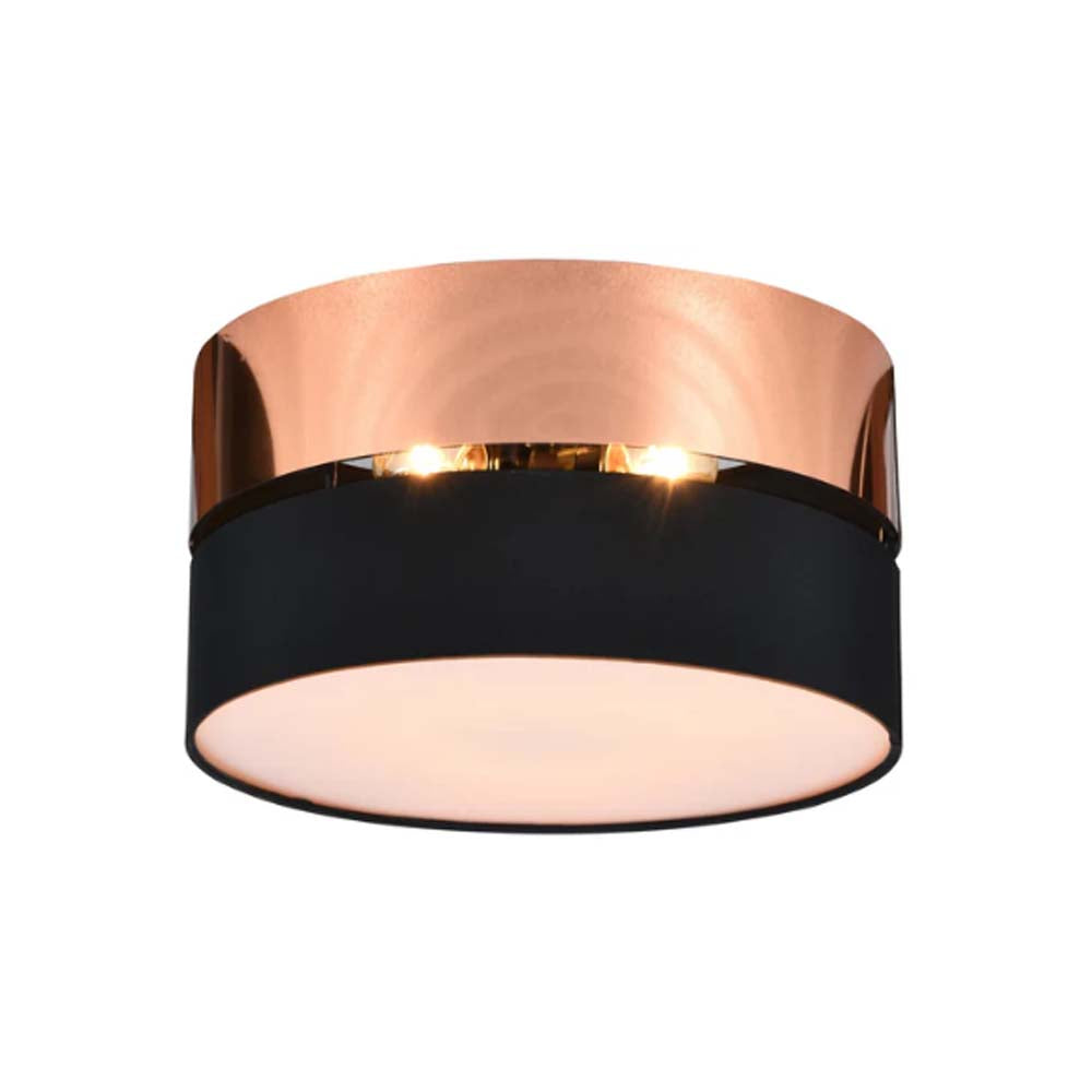 LAMPARA MINIMALISTA PLAFON NEG/COB E27 40W 30CM *** HA. LUMI ***