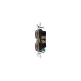 RECEPTACULO DUPLEX 15A/125V. CAFE ENTRADA RECTA NEMA 5-15 M5250 ARROW HART