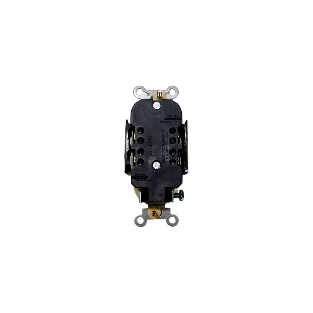 RECEPTACULO DUPLEX 15A/125V. MARFIL ENTRADA RECTA NEMA 5-15 M5250M ARROW HART
