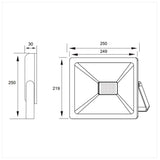 REFLECTOR DE LED LINEA BASIC 50W 6500K 100-260V